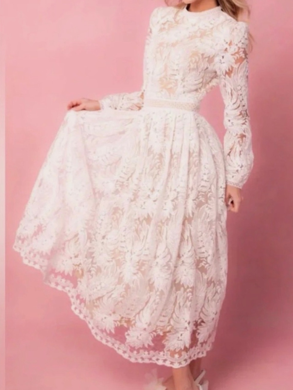 NWT Ivy City Co Naples Dress 10 in Lace - Picture 9 of 11